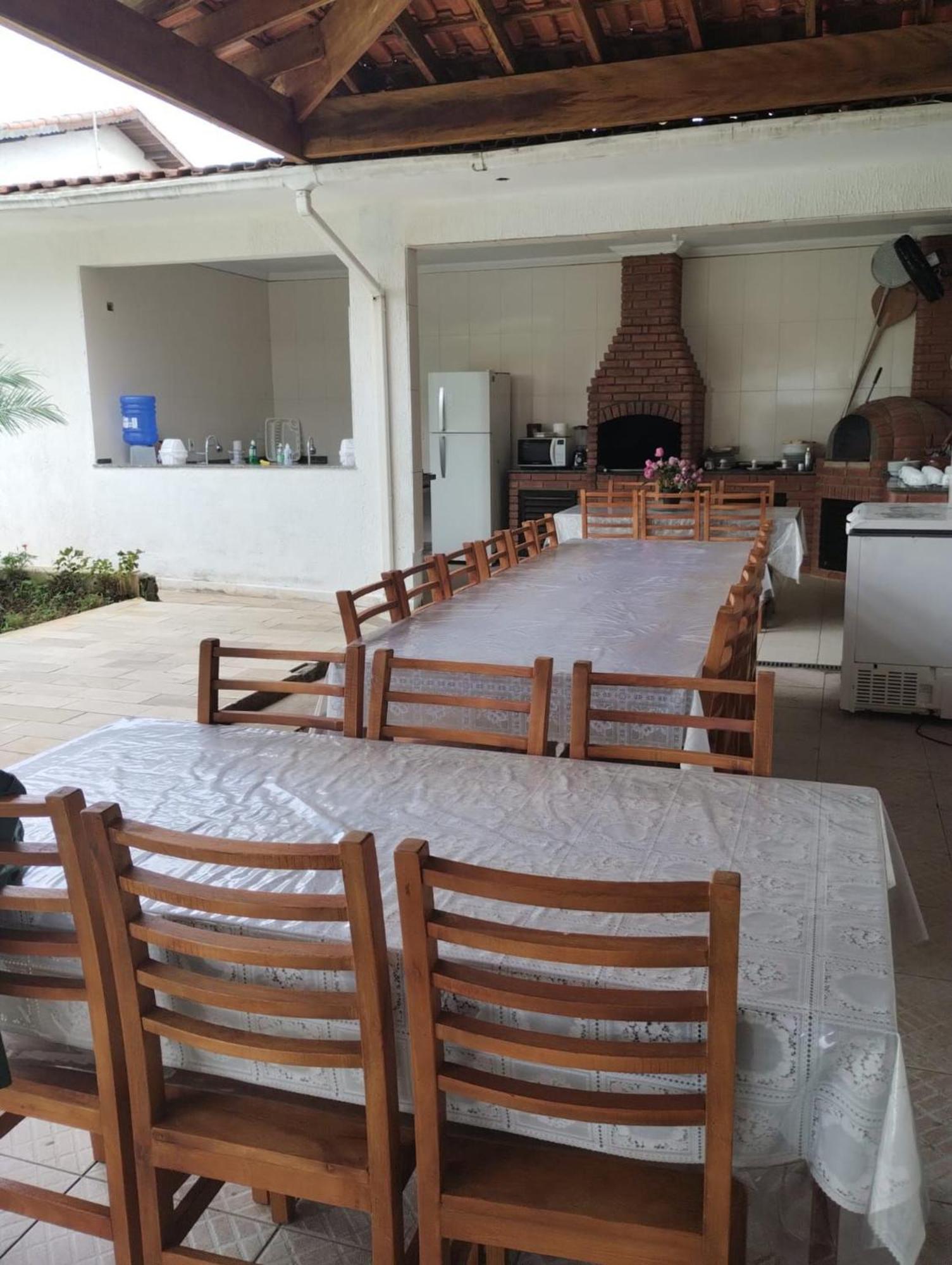 Piscina 6 Quarto 300M Praia Jardim Churrasqueira 16 Pessoas Garagem 3 Carros Monitoramento 24 Horas Mesa De Sinuca Itanhaém Dış mekan fotoğraf